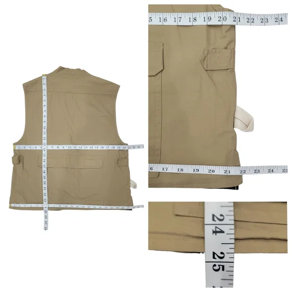 Vintage Gardeners Eden Utility Field Vest Tan Lightweight Safari Camping… - Picture 14 of 16